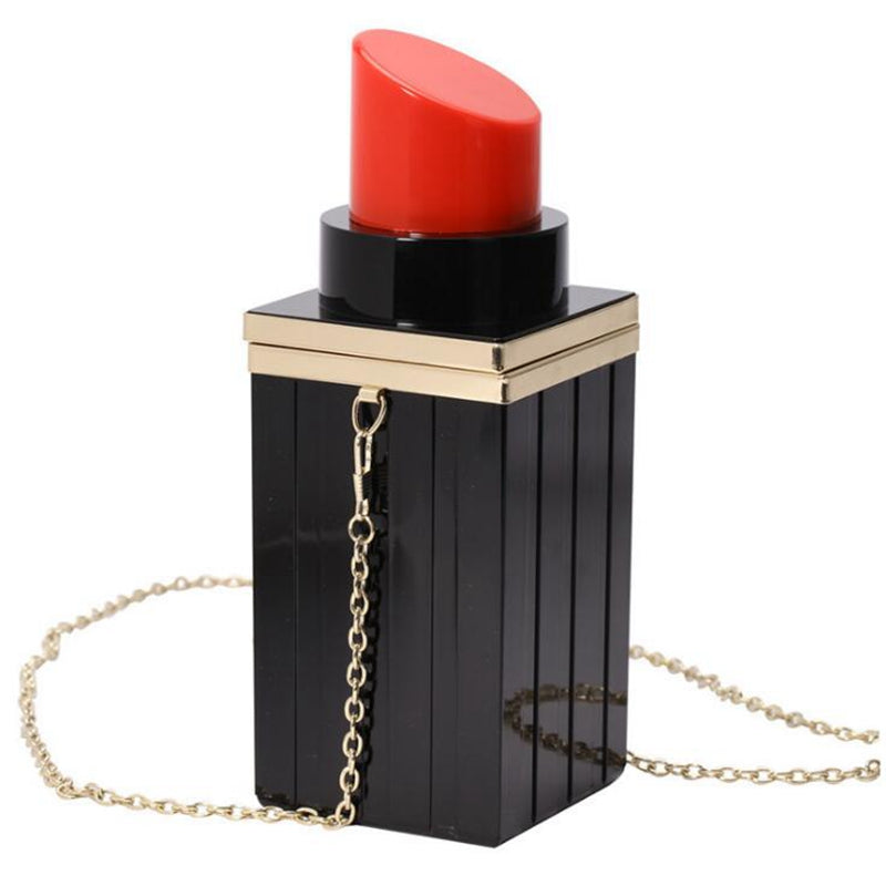 Tan Lipstick Purse Shoulder Handbag