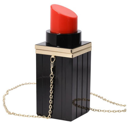 Tan Lipstick Purse Shoulder Handbag