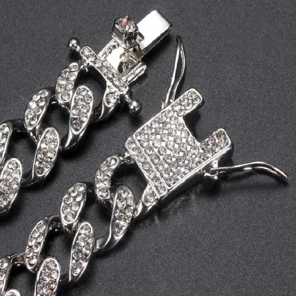 Dark Slate Gray Cuban Link Bracelet