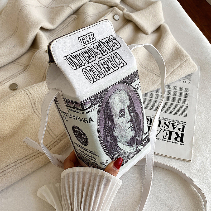 Dark Gray Money Swag Handbag Purse